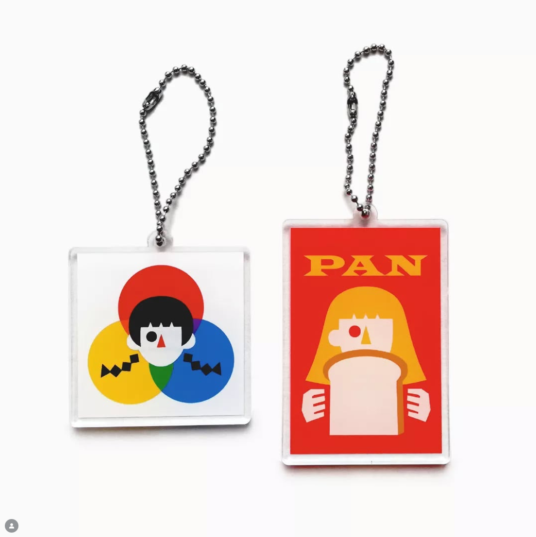 Acrylic keychain set