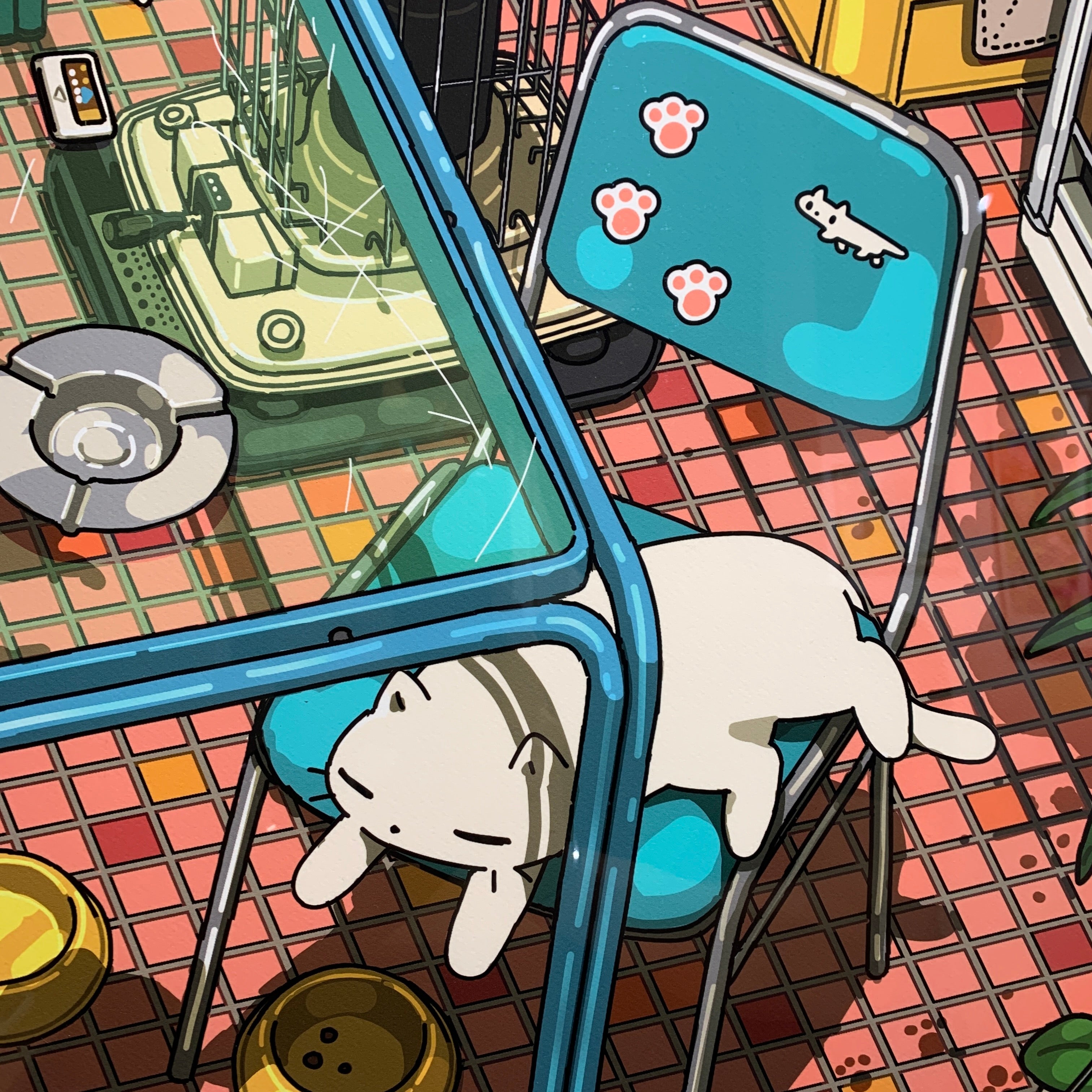 Art Print (Giclee) - Attakakute shiawasedane - A1 Unique