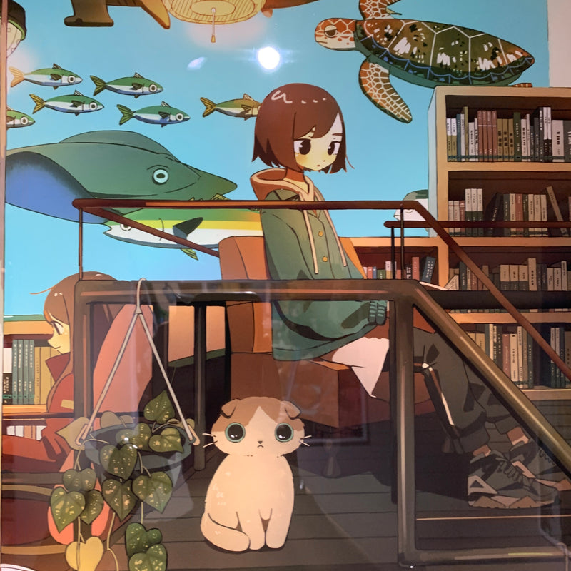 Art Print (Giclee) - Tosho suizokukan -  A1 Unique