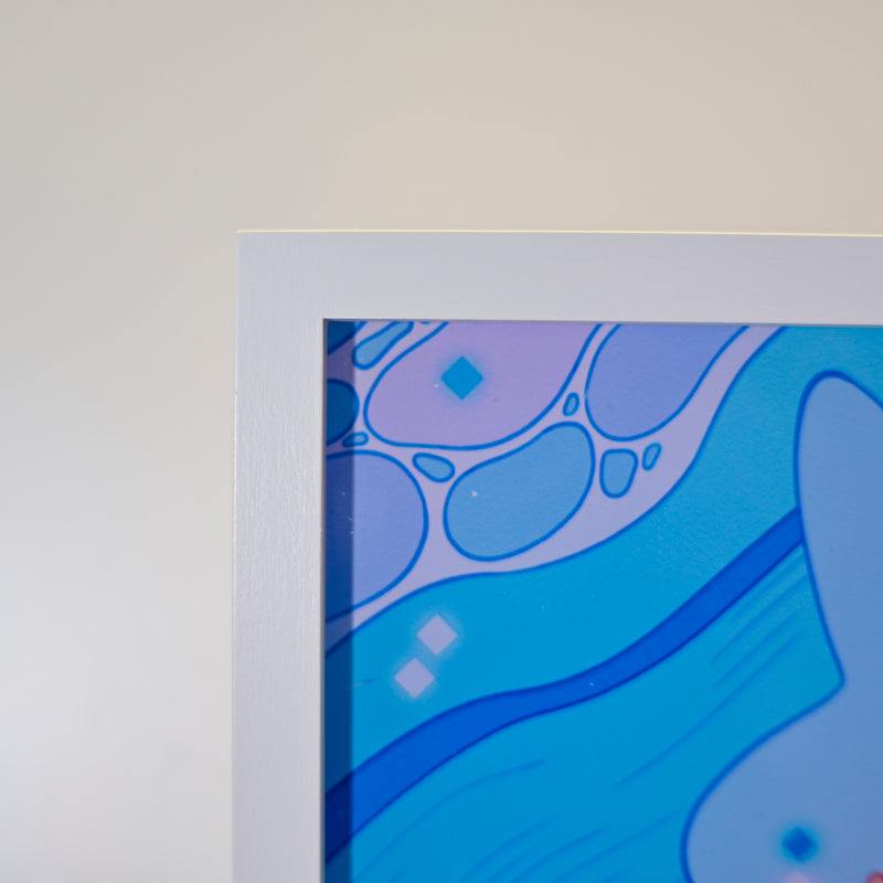 Framed Acrylic / UV Print - Mola mola - A4