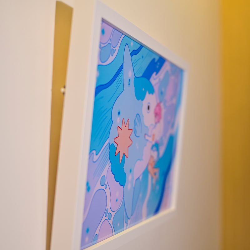 Framed Acrylic / UV Print - Mola mola - A4