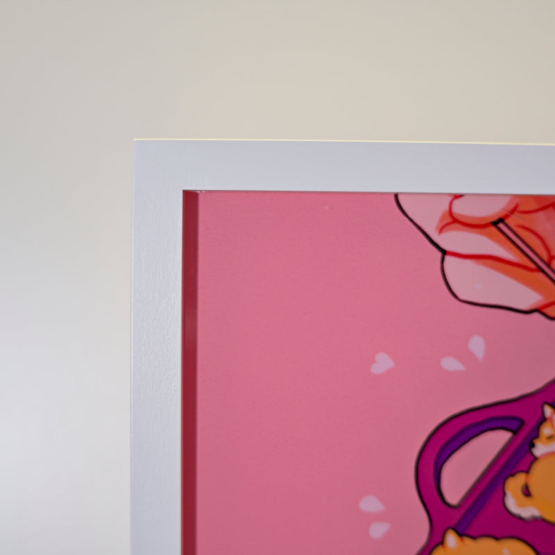 Framed Acrylic / UV Print - Takoyaki - A4