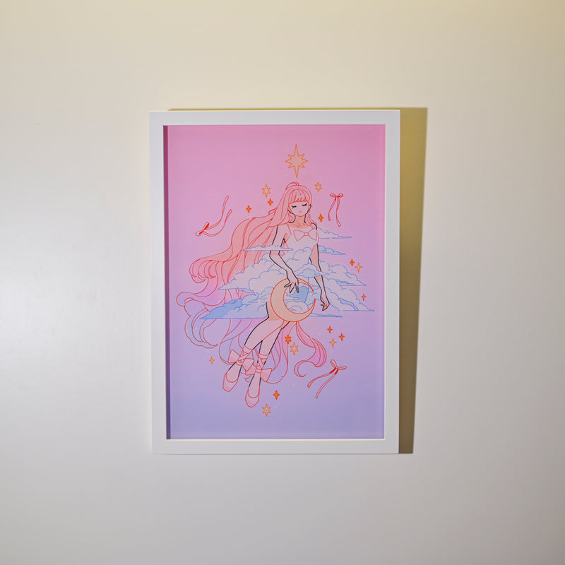 Framed Acrylic / UV Print - Ribbons - A4