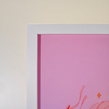 Framed Acrylic / UV Print - Ribbons - A4