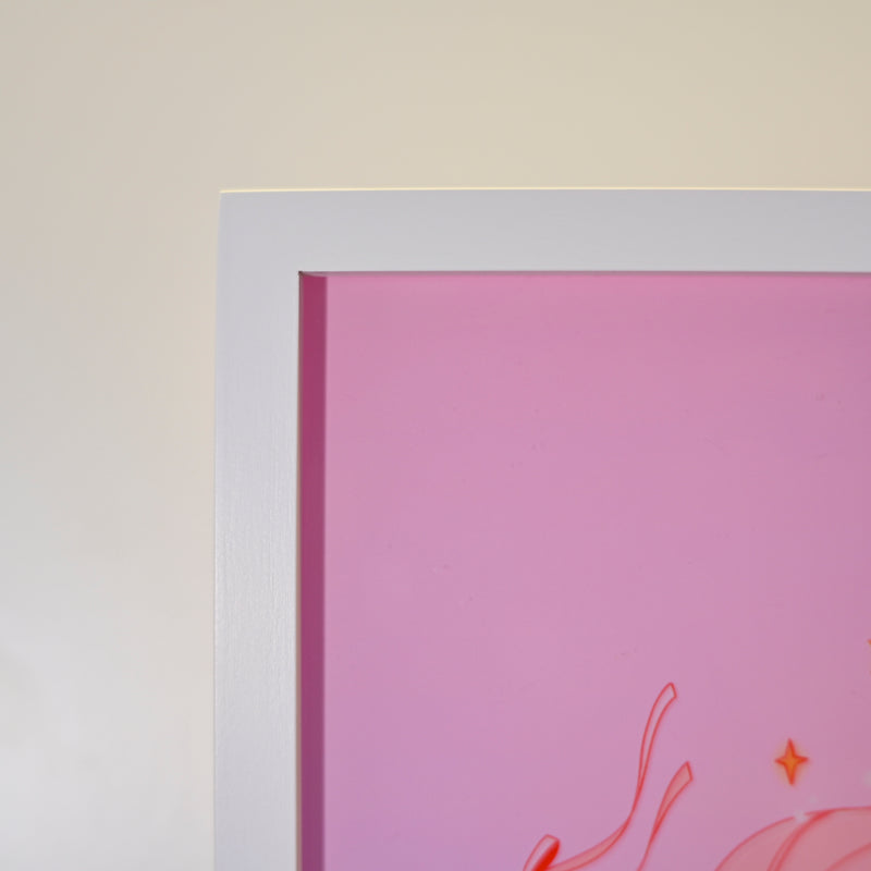 Framed Acrylic / UV Print - Ribbons - A4