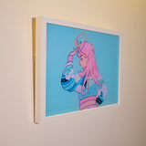 Framed Acrylic / UV Print - Crooked halo - A4