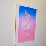 Framed Acrylic / UV Print - Moon tea - A4