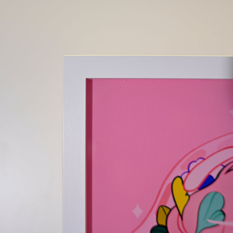 Framed Acrylic / UV Print - Astronaut - A4