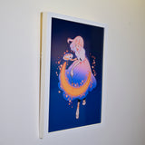 Framed Acrylic / UV Print - The painter - A4