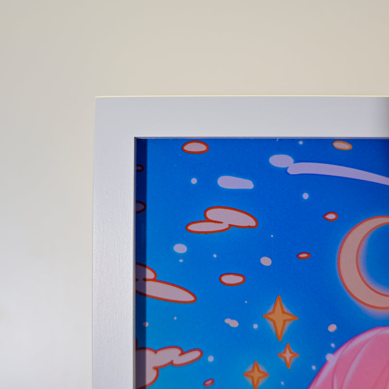 Framed Acrylic / UV Print - Star tea - A4
