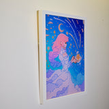 Framed Acrylic / UV Print - Star tea - A4