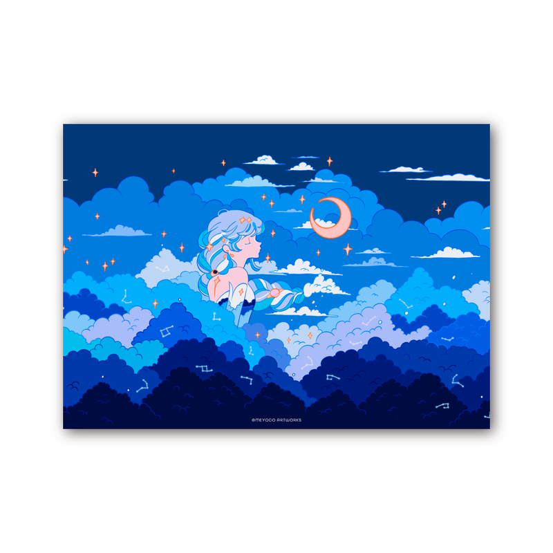 Art Poster - Moon Girl - B5