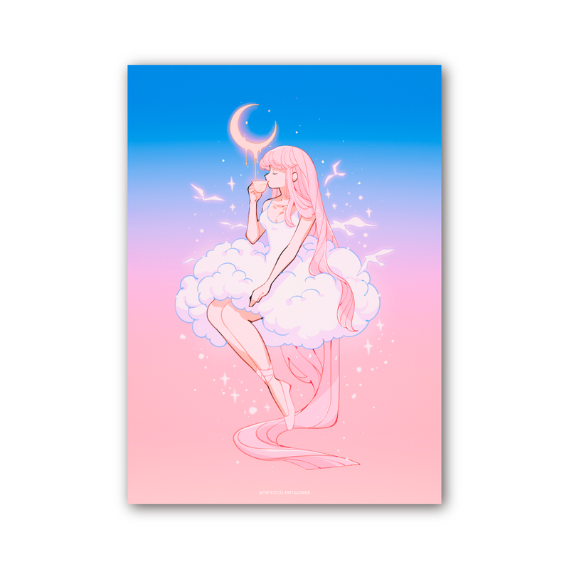 Art Poster - Moon tea - B5