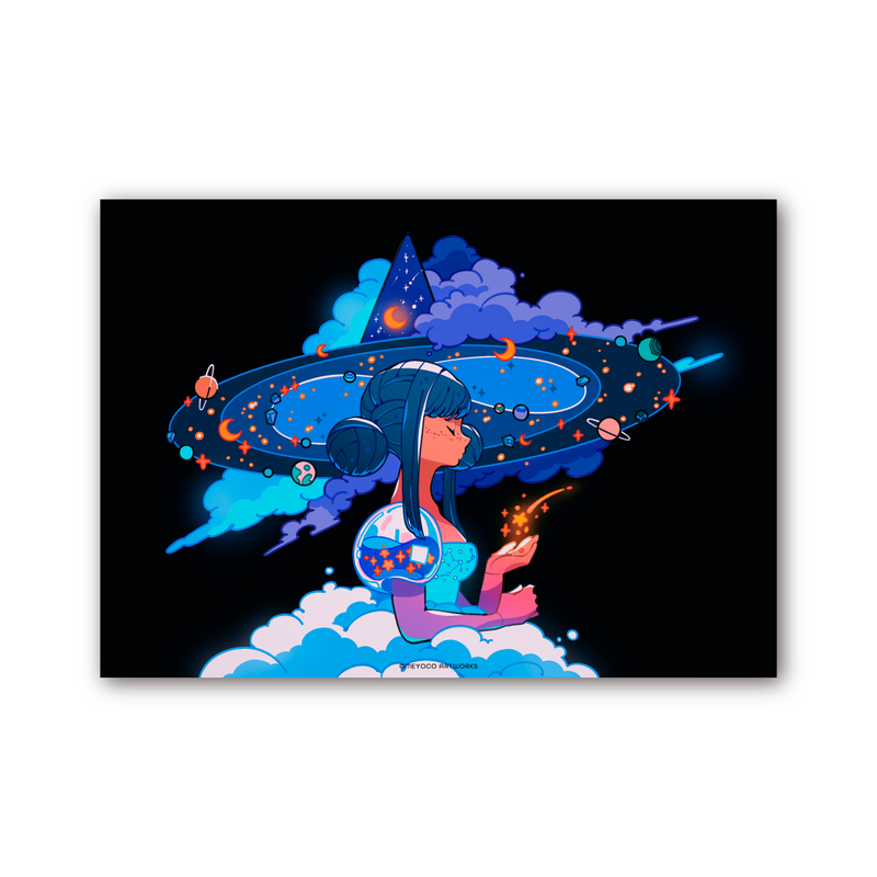 Art Poster - Galaxy Witch - B5