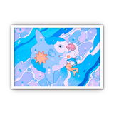 Framed Acrylic / UV Print - Mola mola - A4