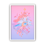 Framed Acrylic / UV Print - Ribbons - A4