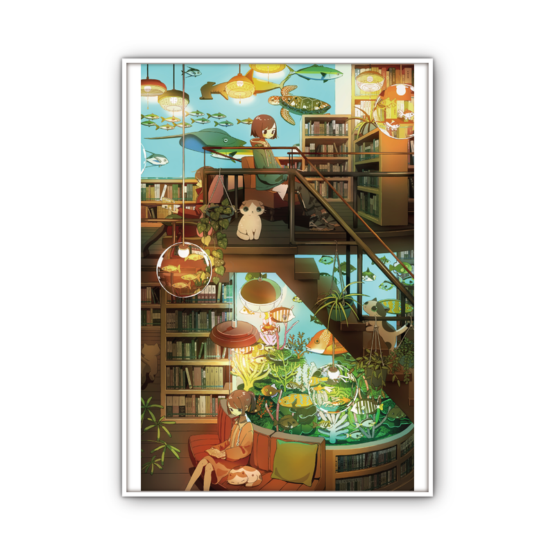 Art Print (Giclee) - Tosho suizokukan -  A1 Unique