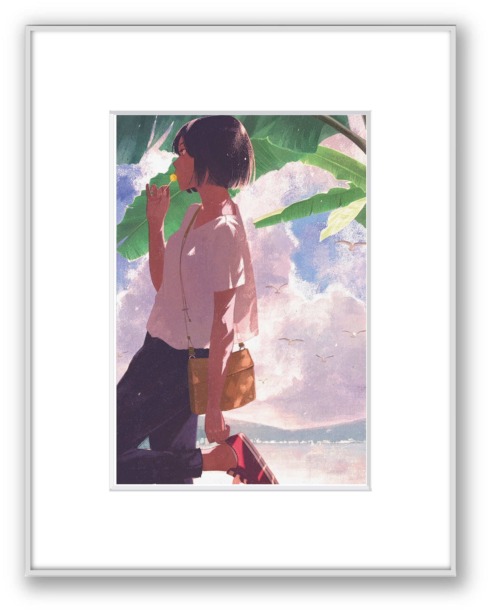 Art Print (Giclee) - Kutsu ni nokoshita Natsu no Kanshoku - A4